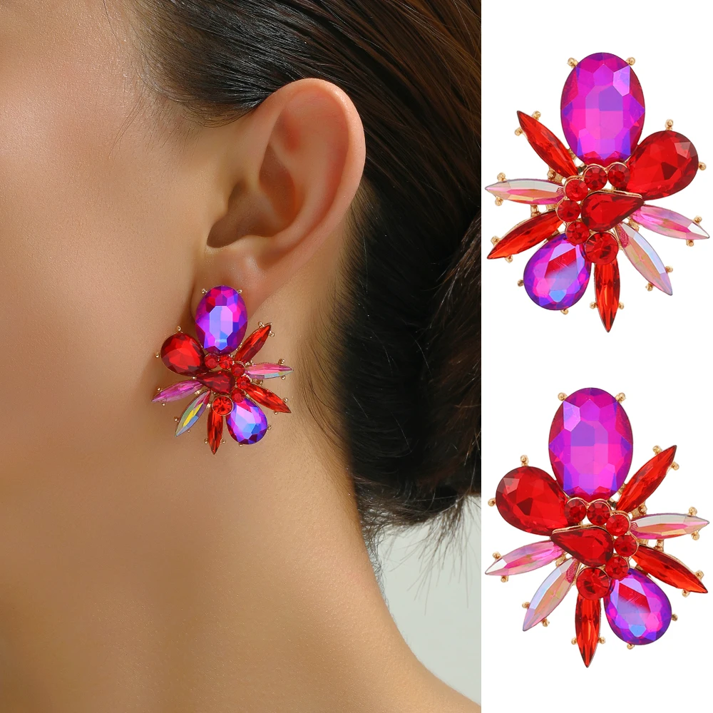 Современные Геометрические Серьги-гвоздики Для Женщин Элегантные Модные