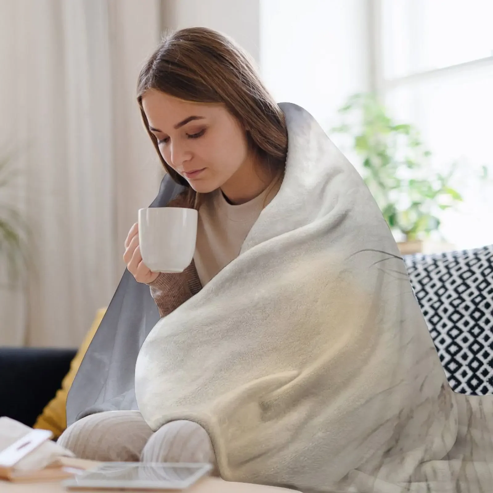 Рождественский подарок Artic Fox Lover плед для кемпинга тяжелые свободные одеяла сна