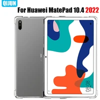 tablet case for huawei matepad 10 4 2022 silicone soft shell airbag cover transparent protection bag for bah4 w19 al00 w59 an10