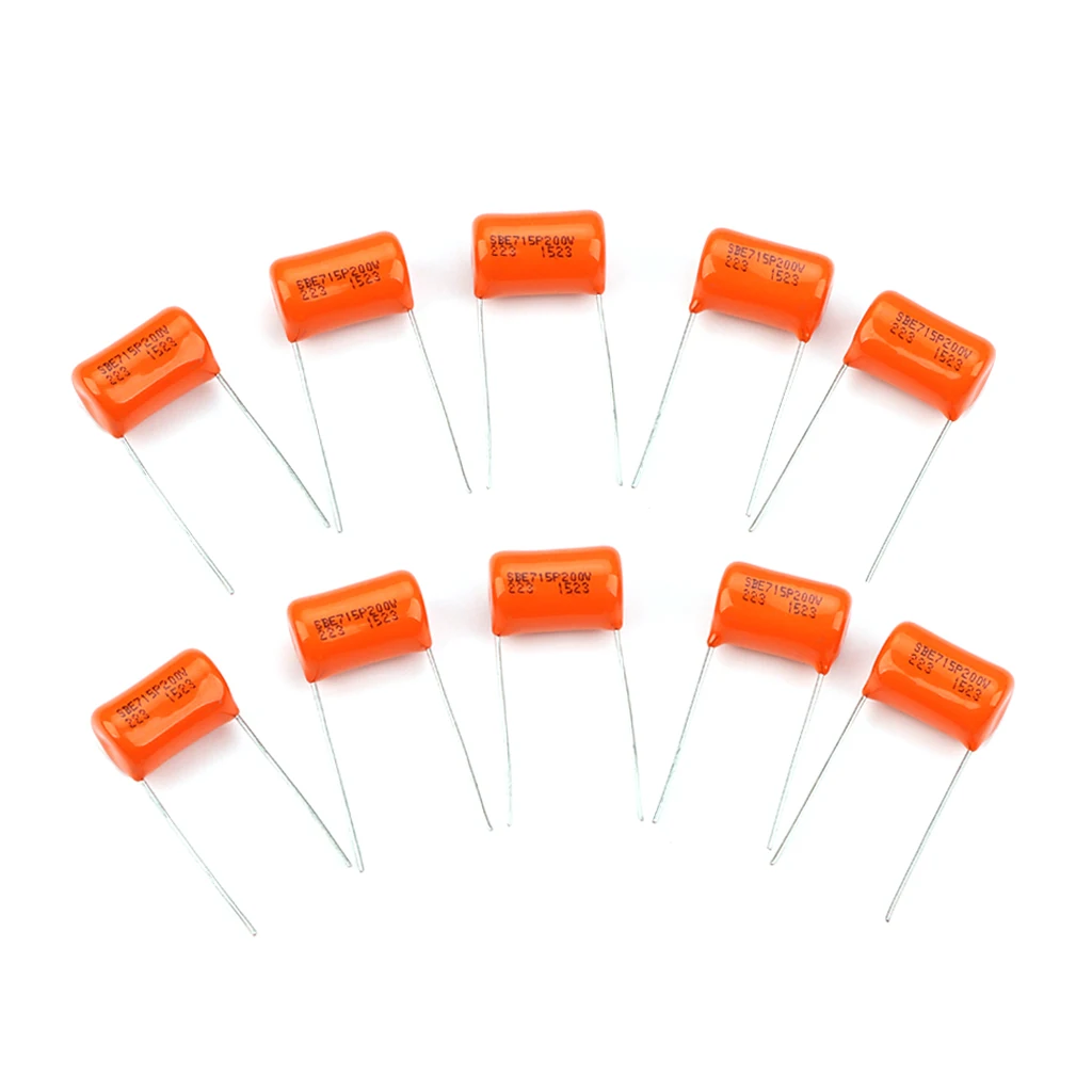 10 шт. 200 В оранжевые конденсаторы для гитарного тона 715P 0 022 мкФ гитарный