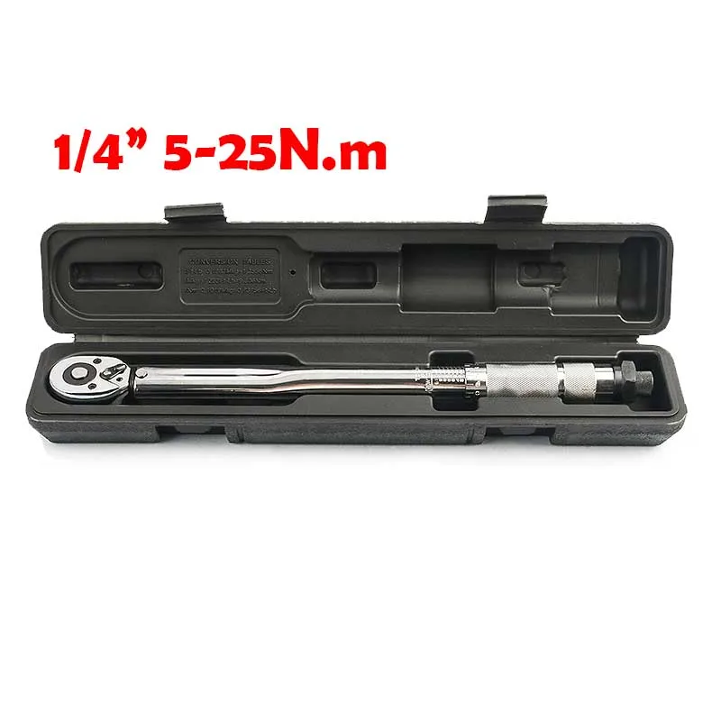 

Профессиональный Динамометрический Ключ-отвертка 1/4 Дюйма, 5-25 Нм, Ручной Инструмент Для Разборки Автомобилей И Мотоциклов