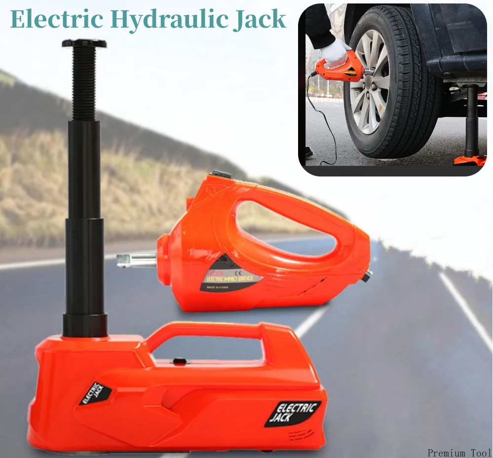

5 тонн 12 в автомобильный домкрат Электрический гидравлический домкрат 45 см Электрический гаечный ключ для накачивания шин Φ портативный подъемник шин инструменты для ремонта автомобилей