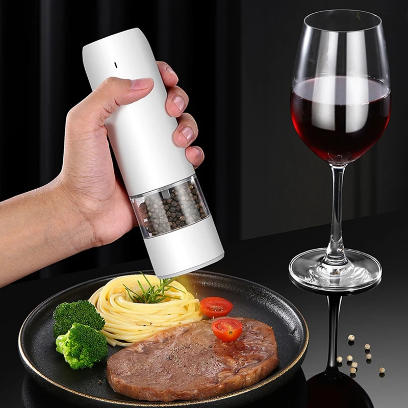 

Electric Salt Pepper Grinder Set USB Charge Spice Mill Grinder Adjustable Coarseness Pepper Mill Grinder Kitchen Tools
