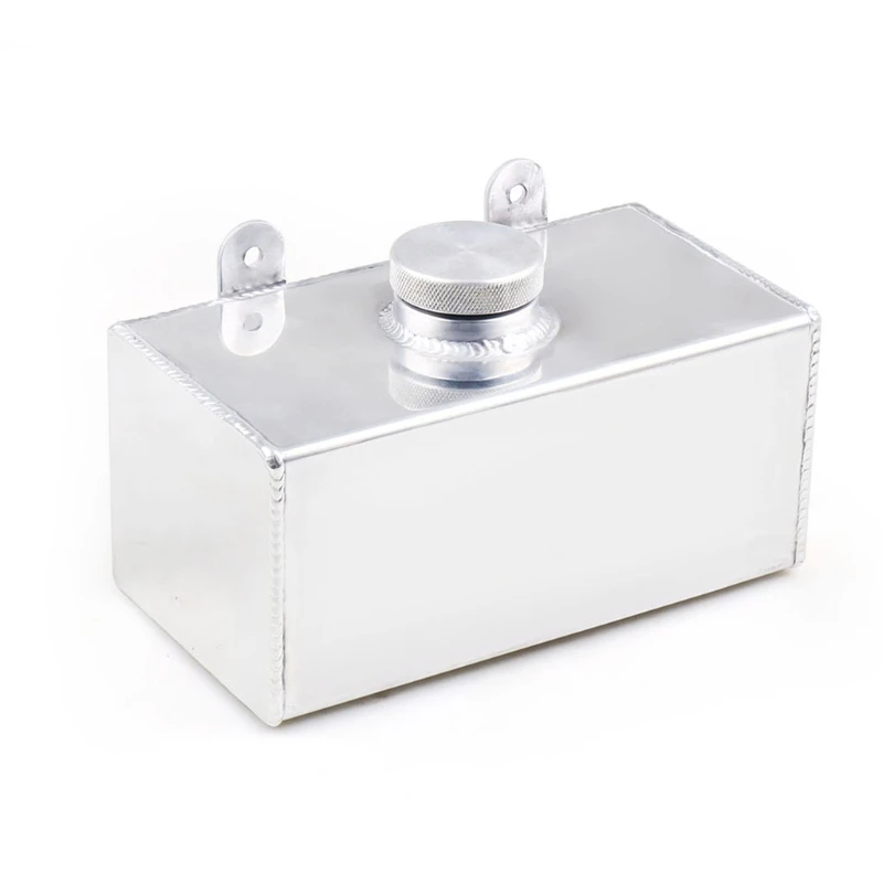 

Aluminium Alloy Water Coolant Overflow Expansion Mirror Polished Windscreen Washer Bottle Intercooler Spray for Tank 2 L