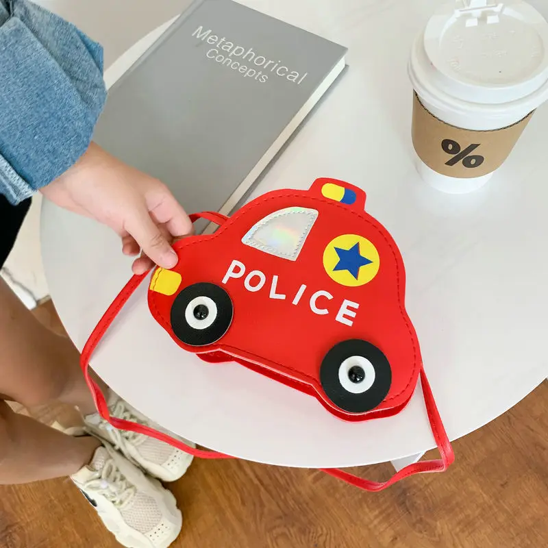 Cute Children's Crossbody Bags Cartoon Car Coin Purse for Kids Baby Mini Shoulder Messenger Bag Boys Girls Accessories Handbags
