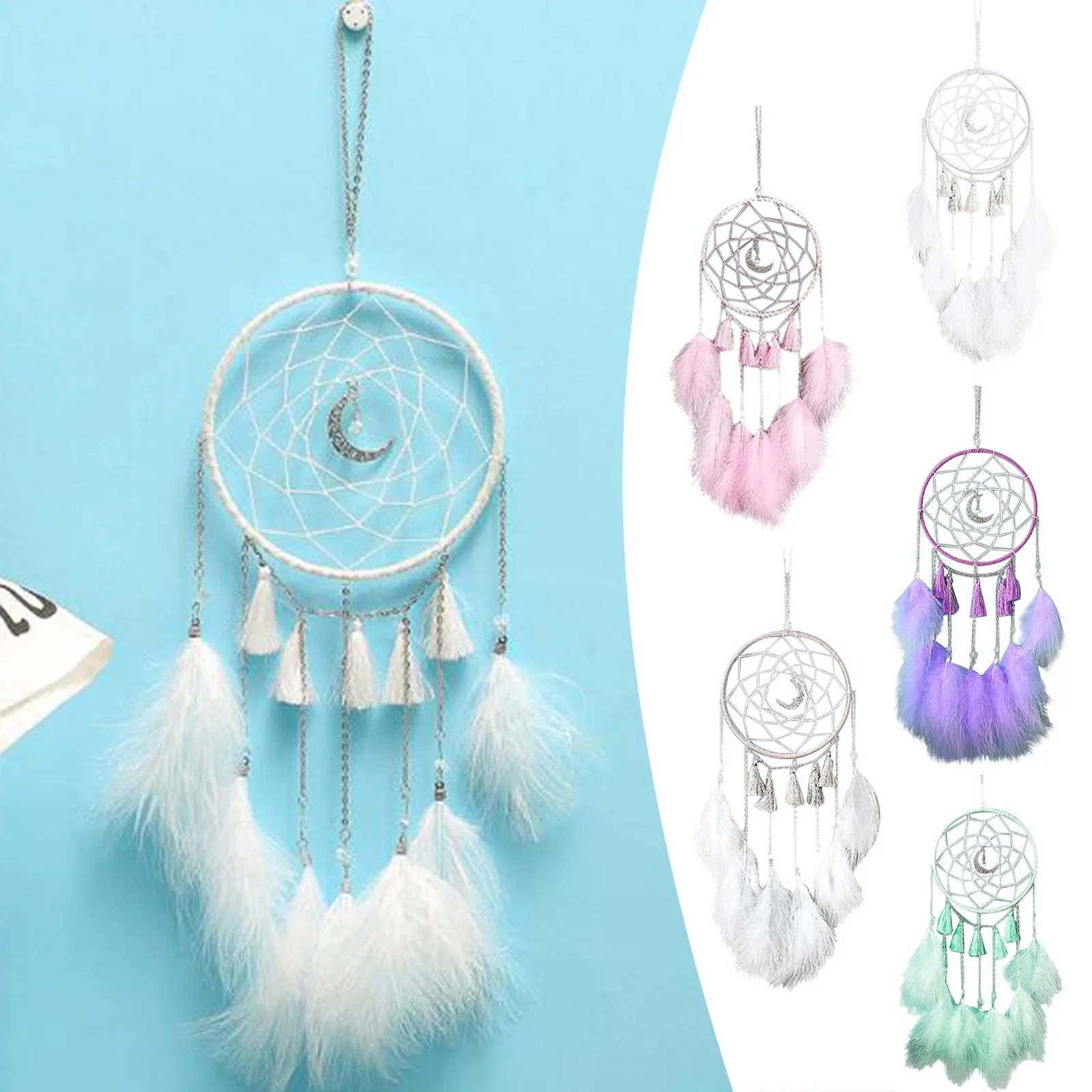 

Новинка Ловец снов ветер колокольчики для дома подвесное ремесло подарок Ловец снов украшение для автомобиля подвесное украшение для спал...