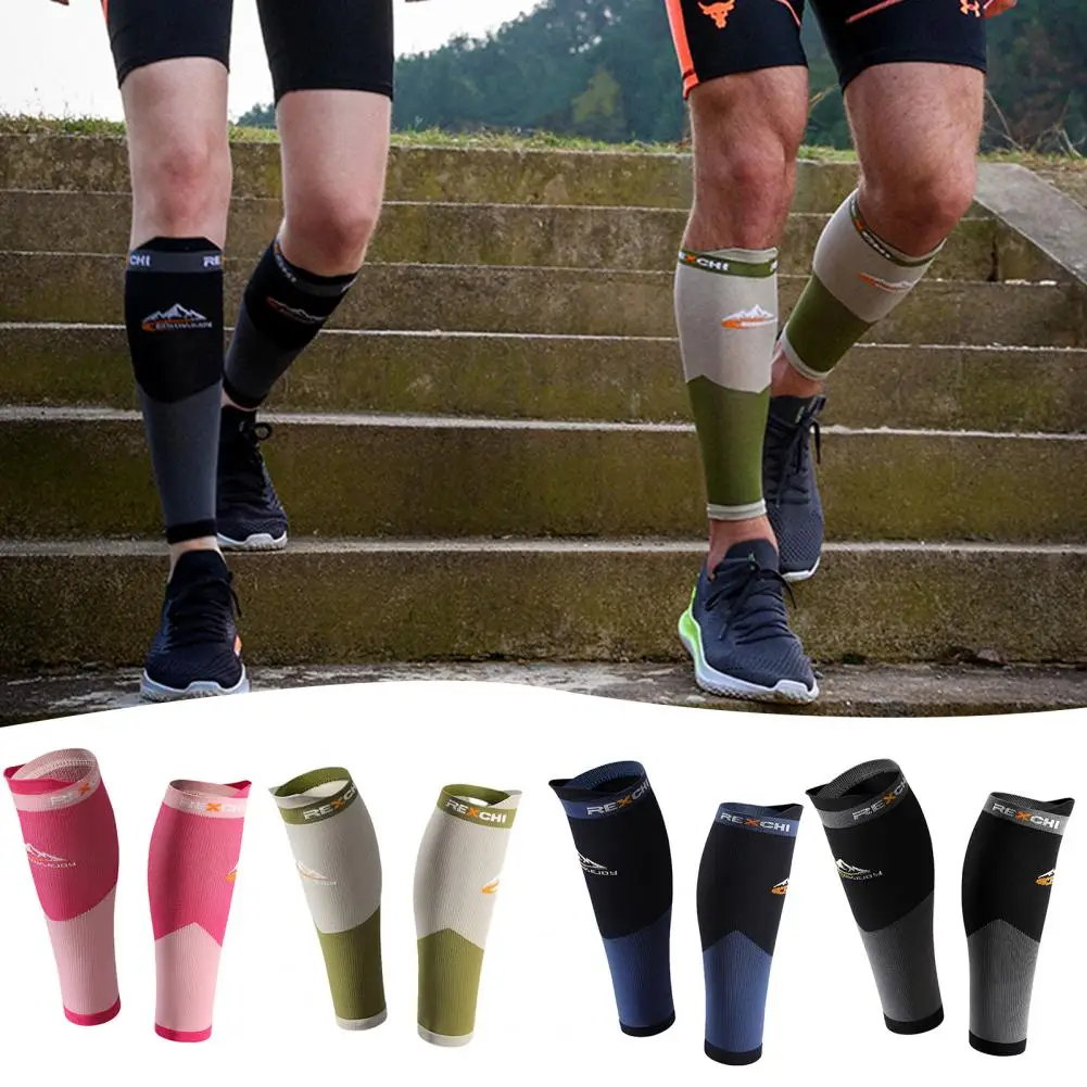 1 Pair Leg Brace Vibration Damping Not Sweaty Compression Nylon Cycling Shock Absorption Leg Sleeves Outdoor Sports Rodilleras