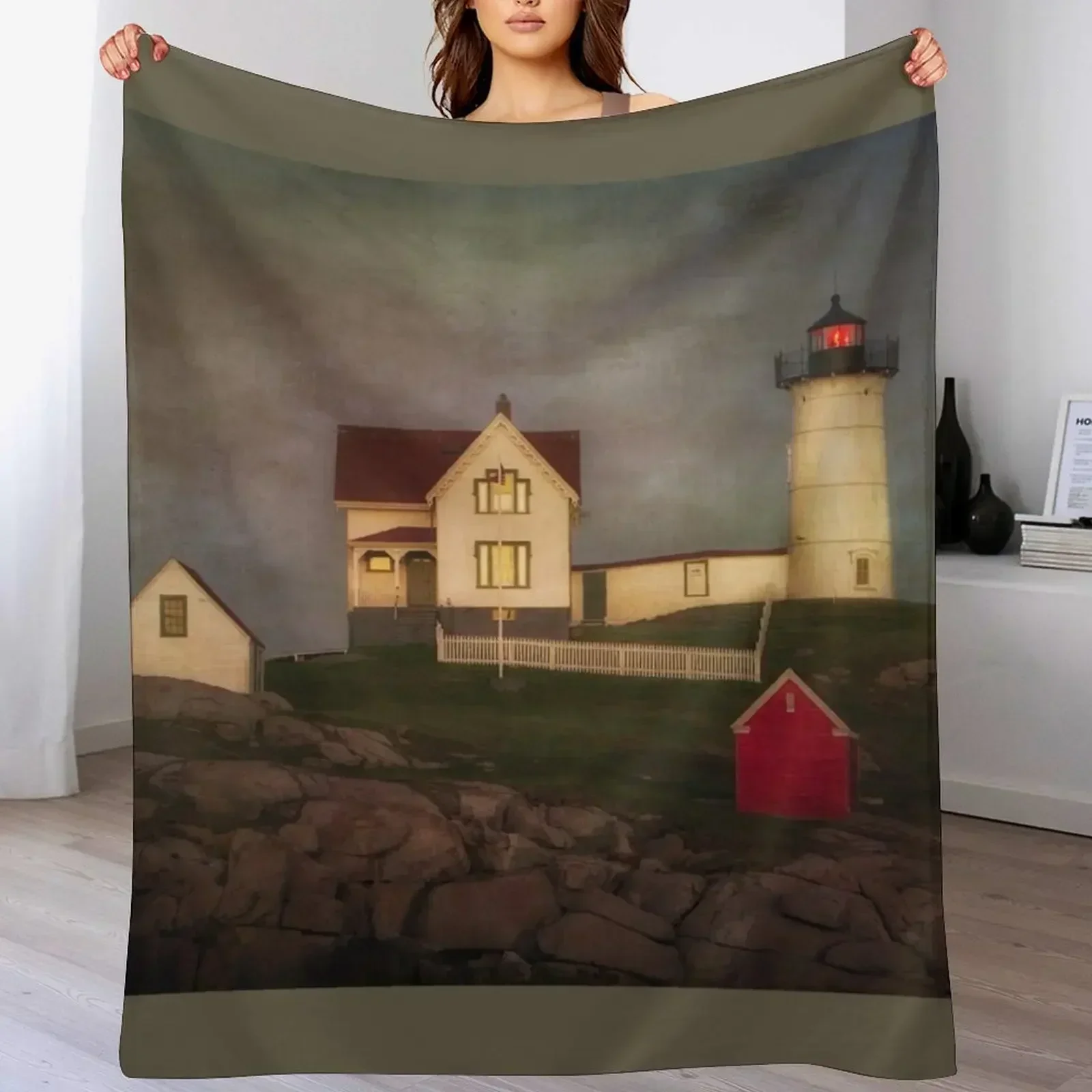 Пушистое одеяло Nubble Lighthouse для дома