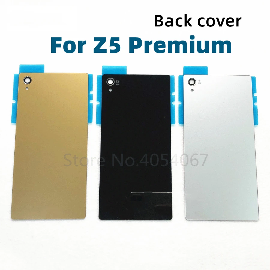 Задняя крышка батарейного отсека для Sony Xperia Z5 Premium E6853 E6883 E6833 Z5P Задняя стеклянная крышка Корпус Запасные части