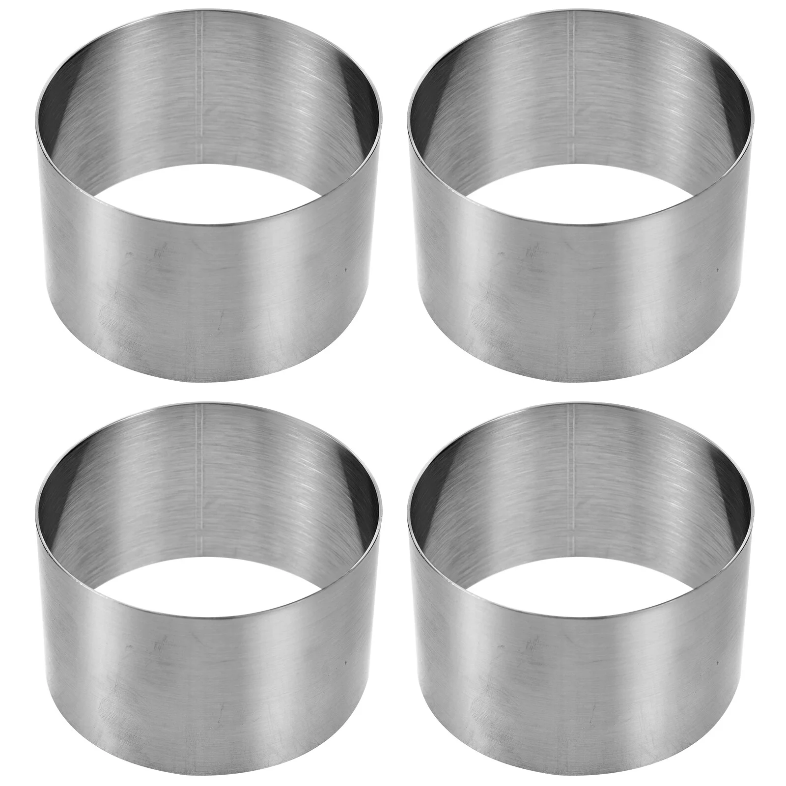 

4 шт., круглые кольца для выпечки, из нержавеющей стали