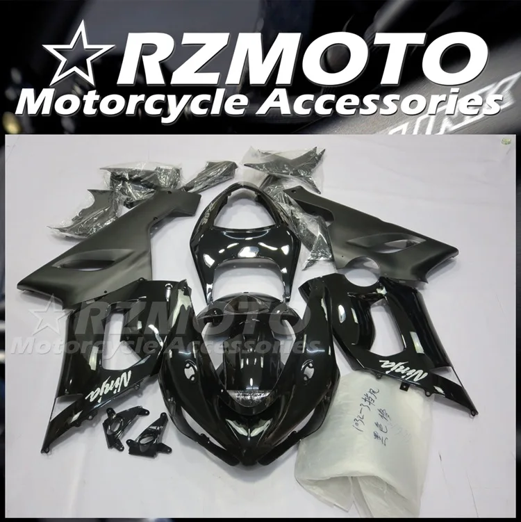 

Новый комплект обтекателей из АБС-пластика для мотоцикла и велосипеда, подходит для Kawasaki Ninja ZX-6R ZX6R 636 2005 2006 05 06, черный кузов