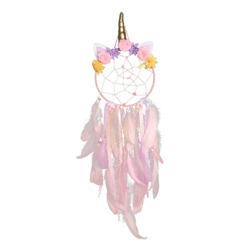 

Feather Dream Catcher Handwoven Pendant Charm Ornaments