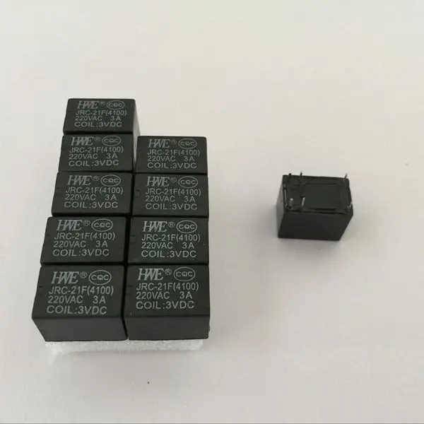 

Мини-реле JRC-21F, 10 шт., 6-контактное, пластик/металл, черный