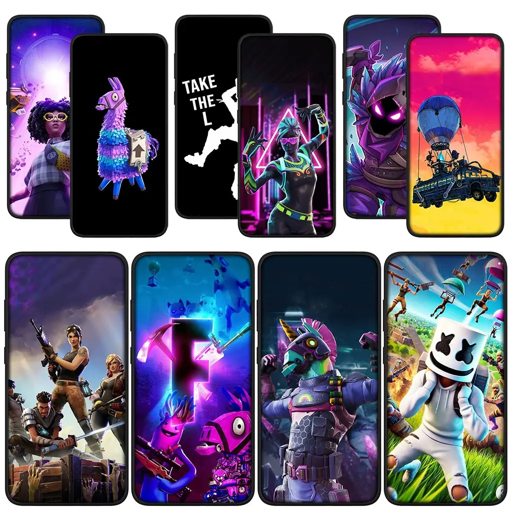 Мягкий чехол для телефона Game F-Fortnites-Wallpaper Samsung Galaxy A10 A20 A22 A30 A31 A32 A50 A51 A52 A53 A72 A33 A71