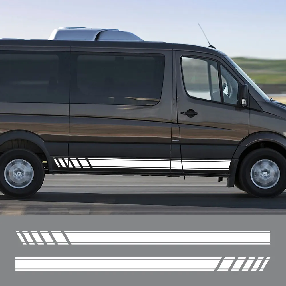 Mercedes Benz Sprinter W903 W906 W907 Автомобильные Наклейки - Пвх Дверная Линия Талии Графика Diy