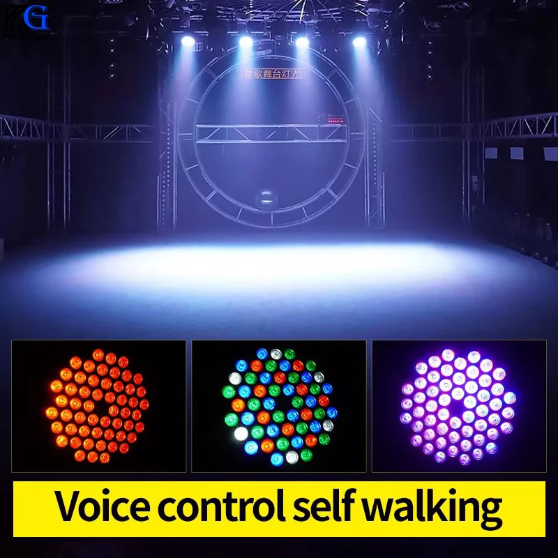 Высококачественный полноцветный PAR-светильник 54x3W DMX512 для сцены, светодиодный PAR-светильник для KTV, баров, атмосферного освещения, диджейских выступлений, дискотек и мероприятий. (art.: 3920da05167ae) - 3920da05167ae