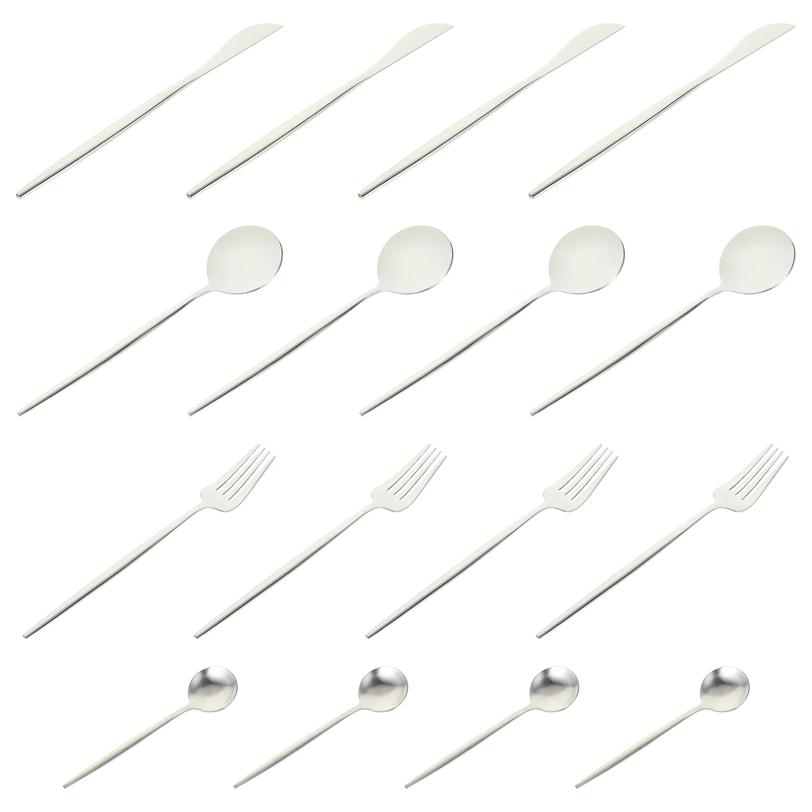 

1 Set Stainless Steel Dinnerware Steak Cutter Forks Polished Metal Tableware