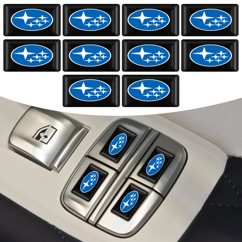 

Car Styling 3D Epoxy Decorative Emblem Small Decorative Badge For Subaru LEGACY Forester Outback Rally WRX WRC Impreza Car Goods
