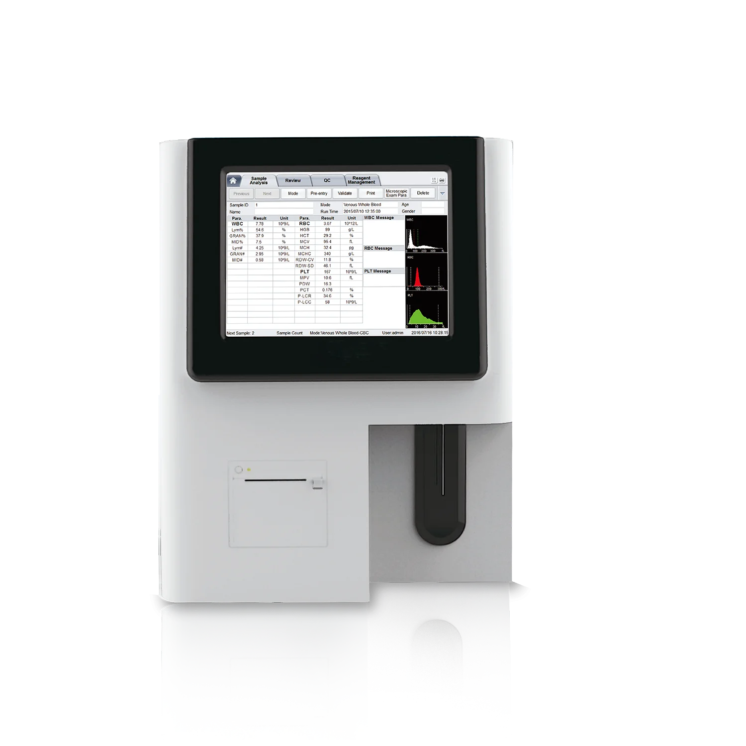 

Ce Certification Open System Hematology Analyzer 5 Parts for Hospital Use