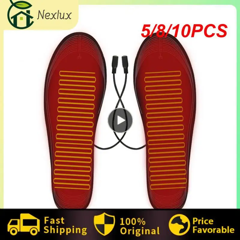 

5/8/10PCS Sneakers Shoe Insoles Insole Hot Pack Orthopedic Insoles For Men Heating Insoles Height Increase Template Foot Heater