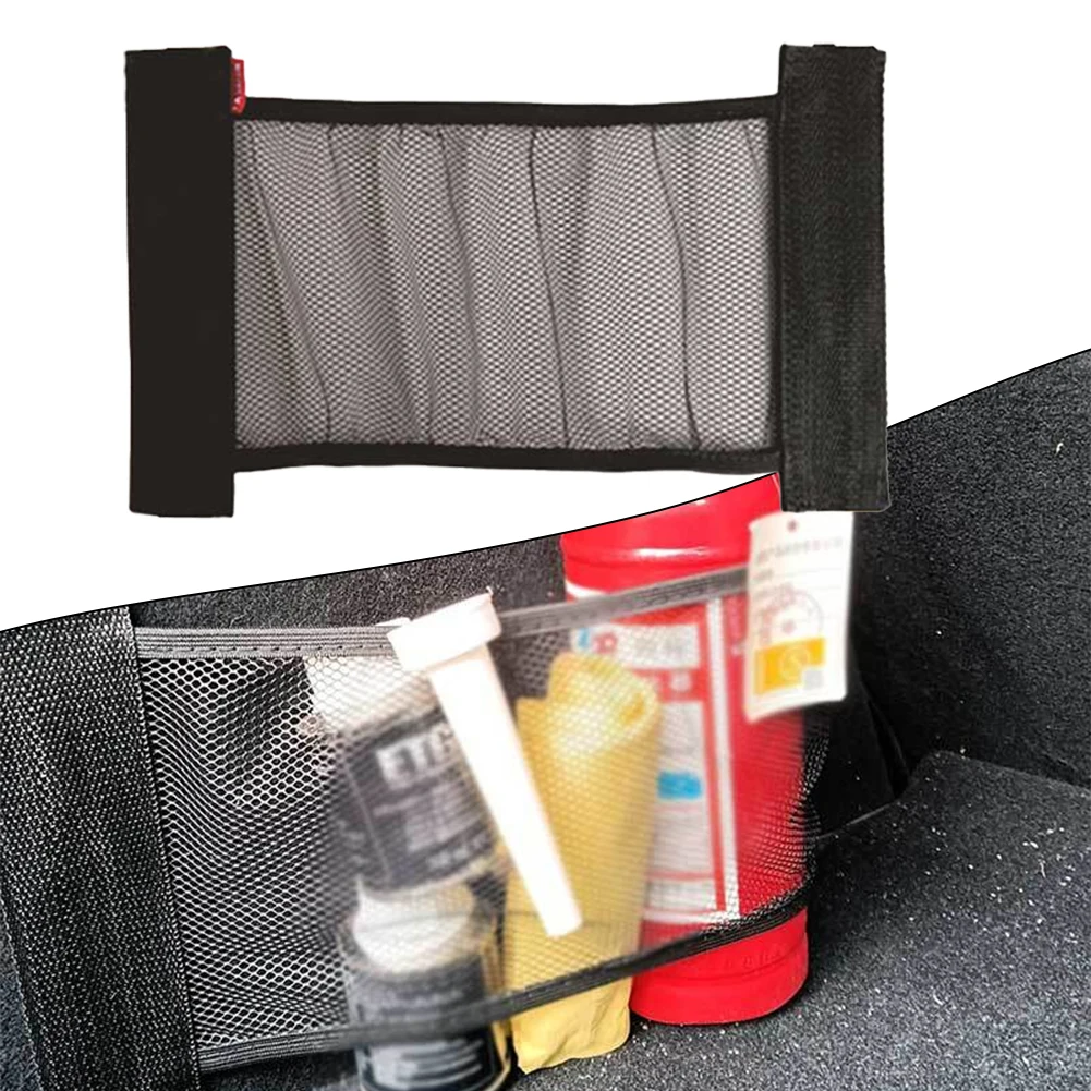 

Interior Accessories Storage Mesh Car Organizer Holder Cargo Elastic Storage Net Storage Bag New Polyester 1pc