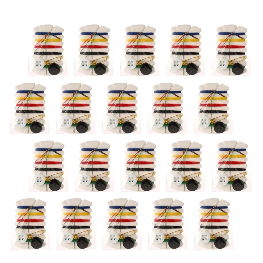 

Kit Sewing Travel Thread Needle Repair Mini Repairing Clothing Emergency Quick Portable Home Threaded Pre Hotel Disposable Basic