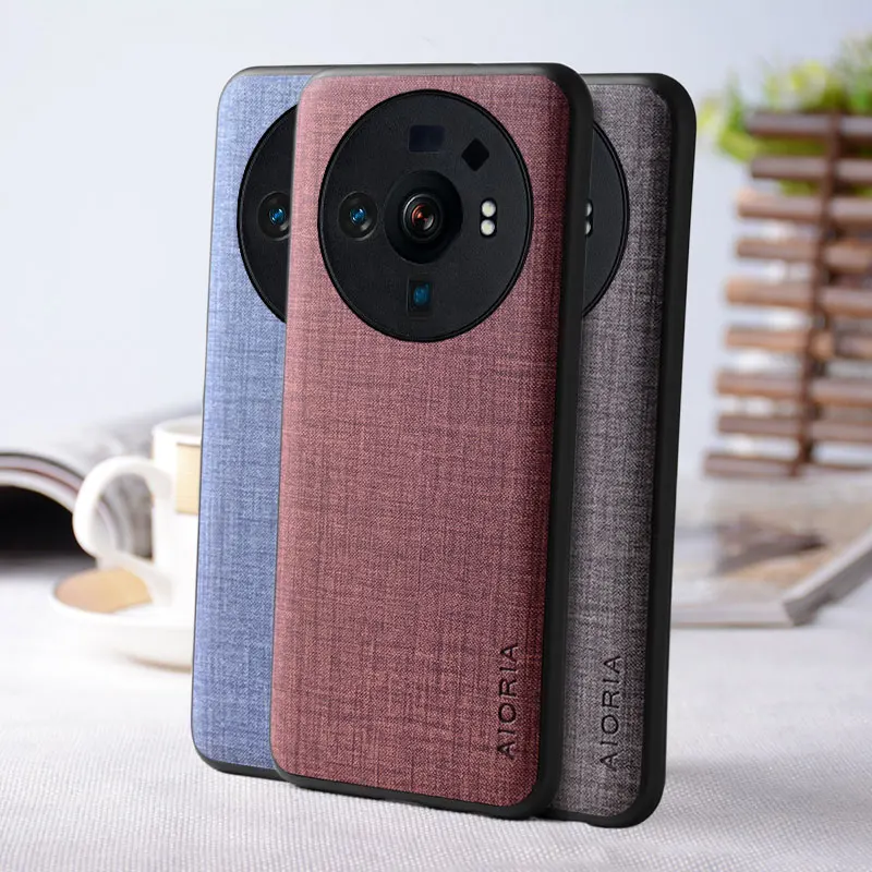 

Case for Xiaomi 12S Ultra Pro funda Textile texture leather Soft TPU&Hard PC phone cover for xiaomi mi 12s pro case coque