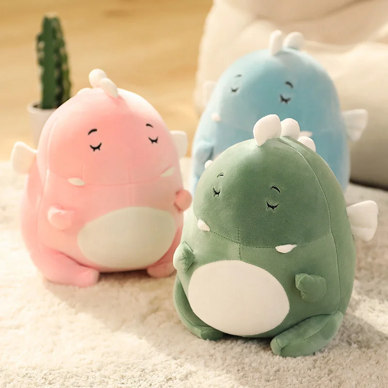 

1pc 23-40cm Cute Fat Dinosaur Plush Toy Kawaii Animal Dinosaur Plushie Pillow Stuffed Soft for Children Kids Birthday Gift