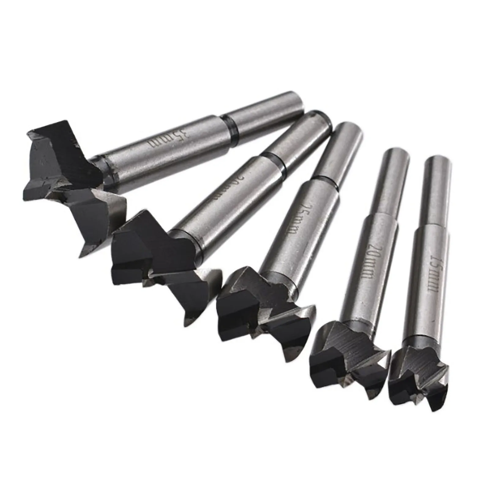 

5 шт. Форстнер сверло 15 20 25 30 35 мм сверление расточка 45 стальных петель отверстие нож бит для деревообработки мебели двери