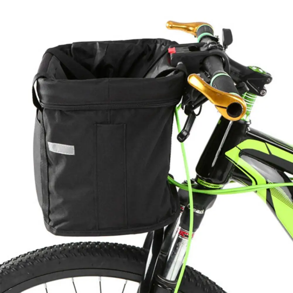 

Waterproof Foldable Oxford Fabric Electric Bicycle Bike Storage Basket Zip Bag