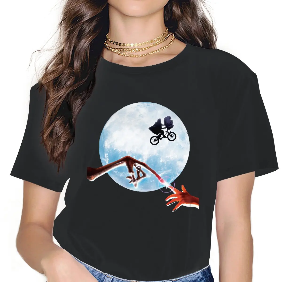 

Постер женские футболки инопланетянин экстра-эфира фильм гранж винтажная женская одежда большая графика короткий рукав