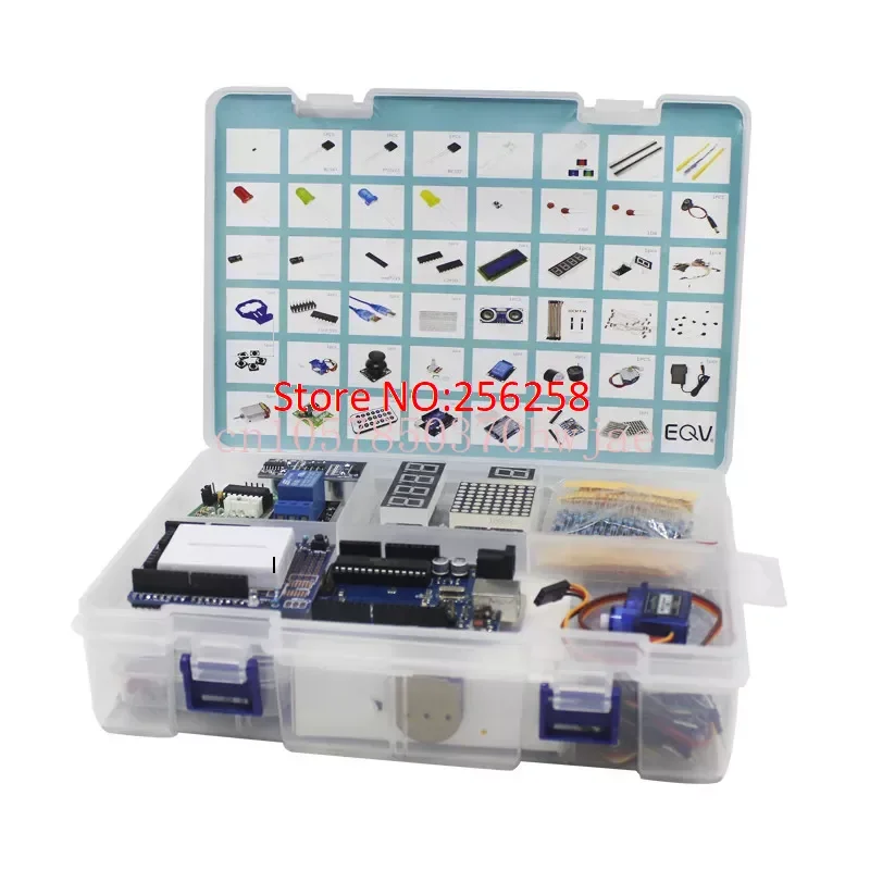 

Elego UNO Project The Most Complete Starter Kit for Arduino UNO R3 Mega2560 Nano with Tutorial / Power Supply / Stepper Motor