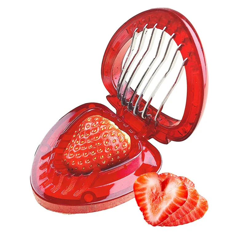 

Strawberry Slicer Fruit Divider Strawberry Slicer Stainless Steel Slicer Kitchen Gadget Kitchen Gadgets and Accessories
