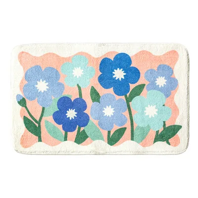 

Ins wind bedside carpet living room carpet soft imitation cashmere anti-skid floor mat bathroom quick drying floor mat