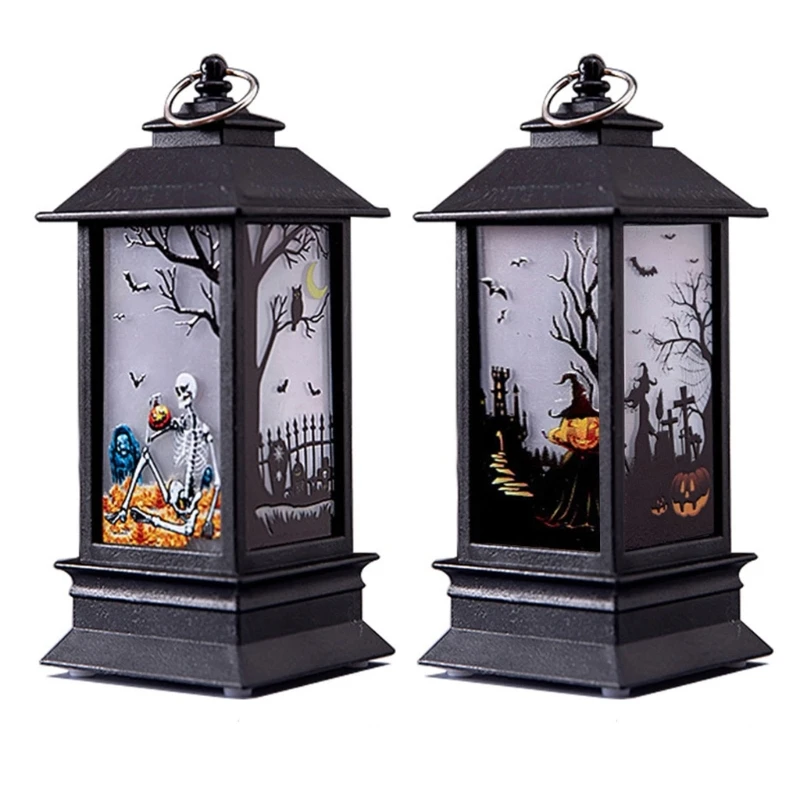 

Halloween Lights Pumpkin Horror Ghost Wind Lantern DIY Hanging Ornaments Halloween Decorations for Home New Year Kids