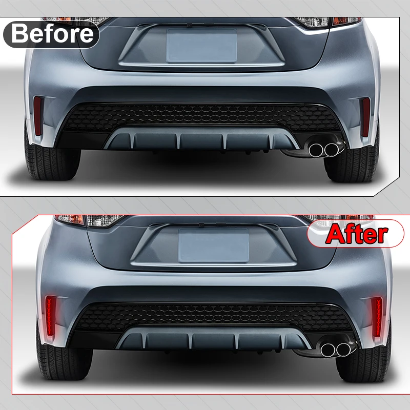 Для Toyota Corolla Sedan US Version 2020 2021 Светодиодный отражатель заднего бампера задний