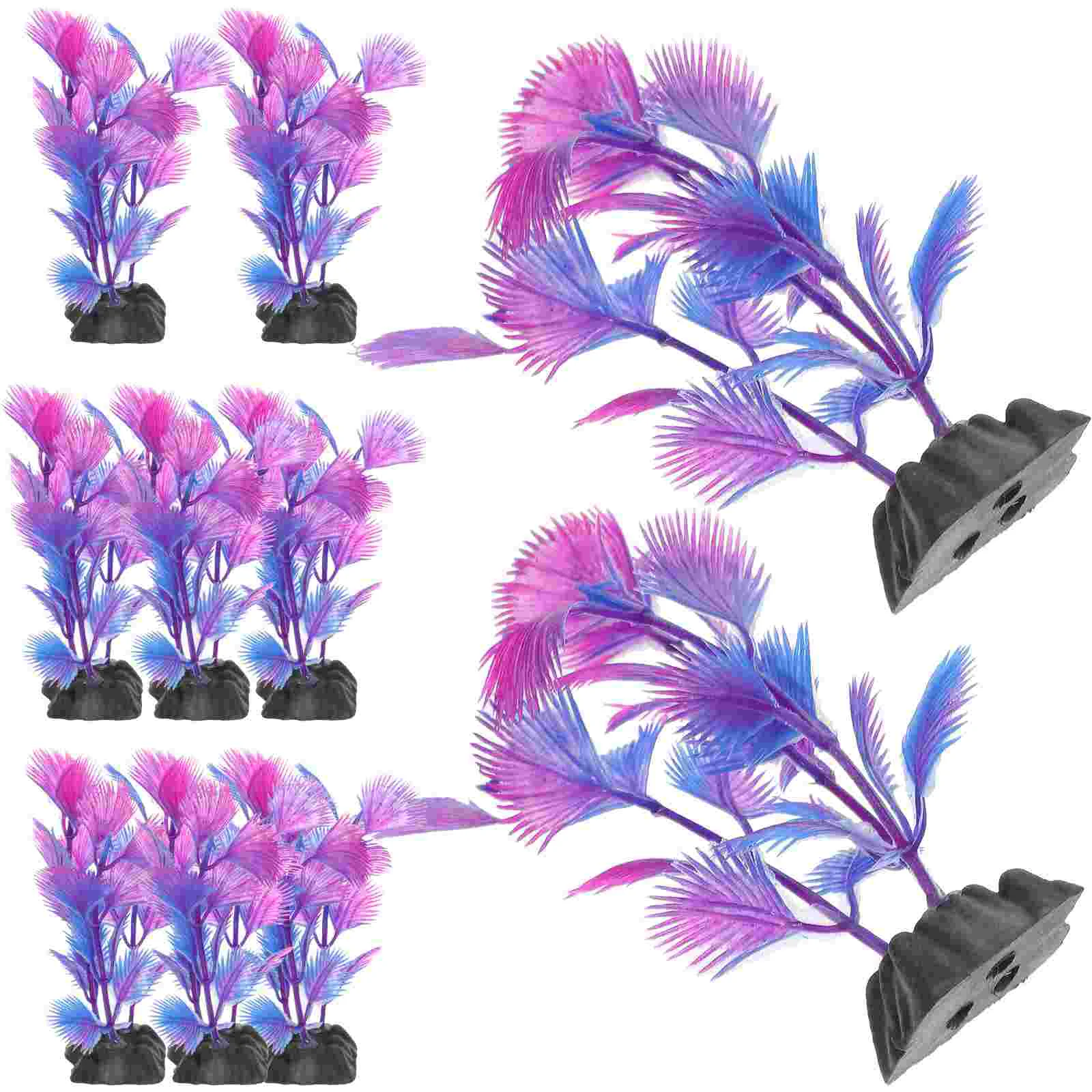 10 шт. аквариумный ландшафтный дизайн большой аквариум растения украшения