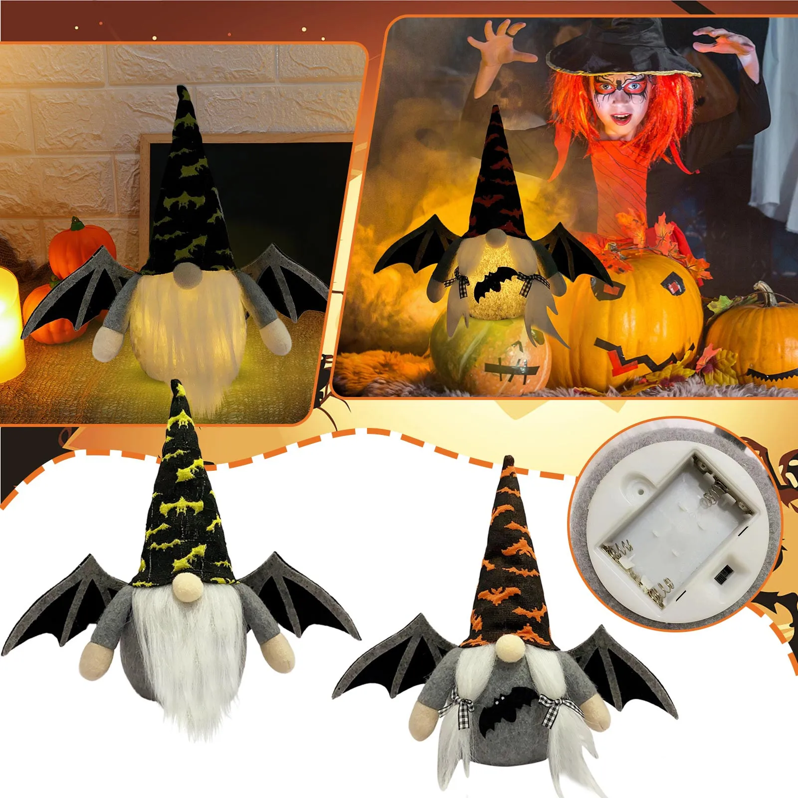 

Small Ornament Hooks Christmas Tree Halloween Gnome h Table Decorations Table Decor Faceless Doll Decorative Ornament