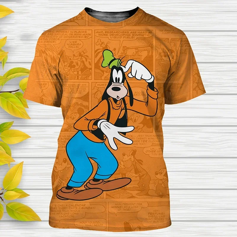 Футболки с 3d принтом Disney Goofy уличная одежда героями мультфильмов мужские и