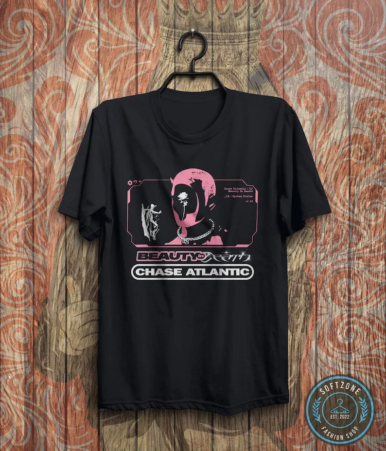 Album Chase Atlantic Beauty in Death Camiseta — рубашка Tour качество R&ampB