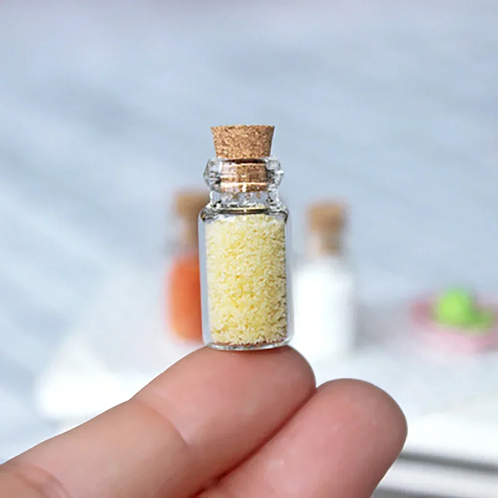 4 шт. 1/12 кукольный домик миниатюрная стеклянная бутылка для приправ имитация