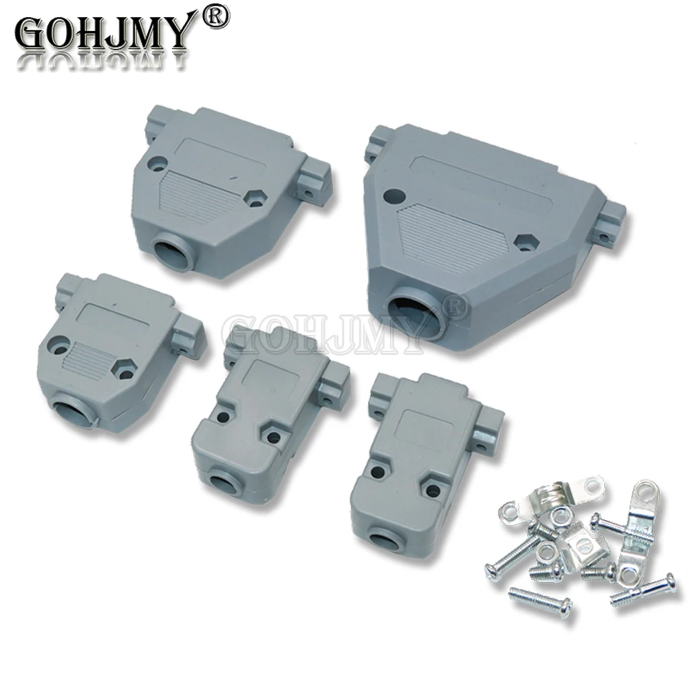 Пластиковый корпус DB9, DB15, DB25, DB37, последовательный порт RS232 с винтовым сварочным проводом, корпус с головкой дБ