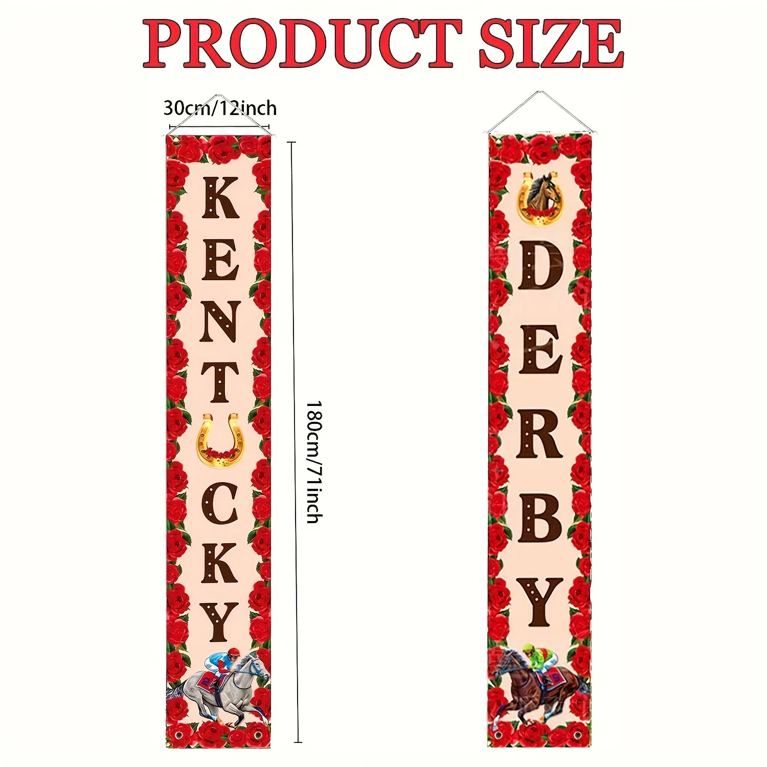 Украшения для дерби в Кентукки бег роз дверной баннер украшения вечеринки Дерби