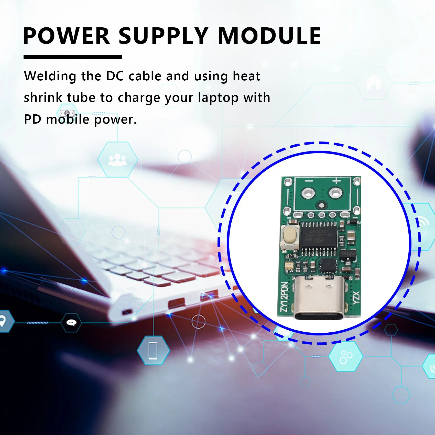 USB-C PD2.0/3 0 в модуль источника питания постоянного тока приманка быстрый заряд