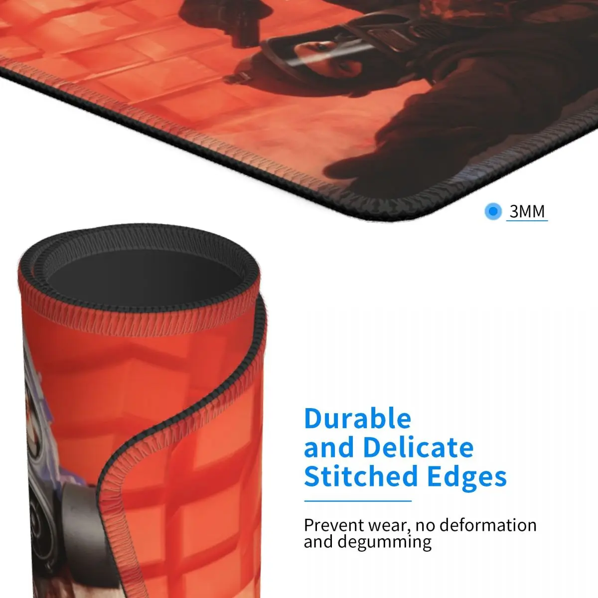 Коврик для мыши игрового ноутбука мягкий коврик со сшитыми краями Нескользящий