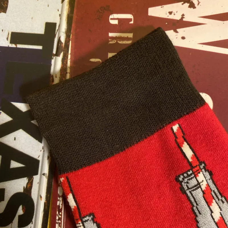 Европейские американские роскошные мужские и женские парные носки кока-кола