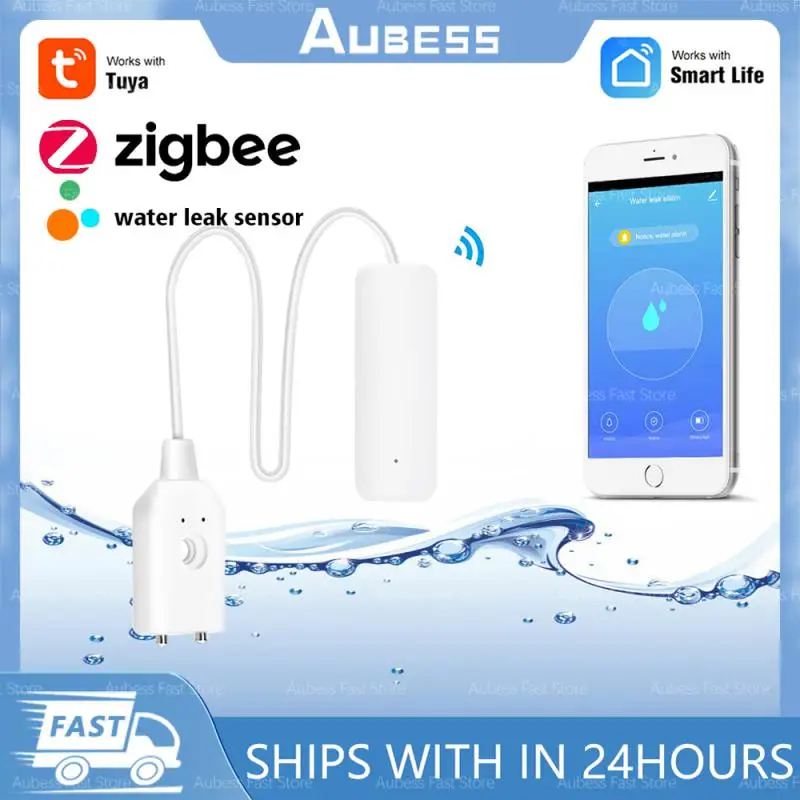 

Сигнализация Tuya для дома, автономный датчик утечки воды с Wi-Fi, детектор, система оповещения о переполнении