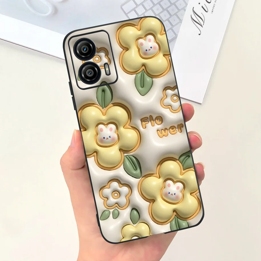 Тонкий мягкий силиконовый матовый чехол из ТПУ для Motorola Moto G73 G53