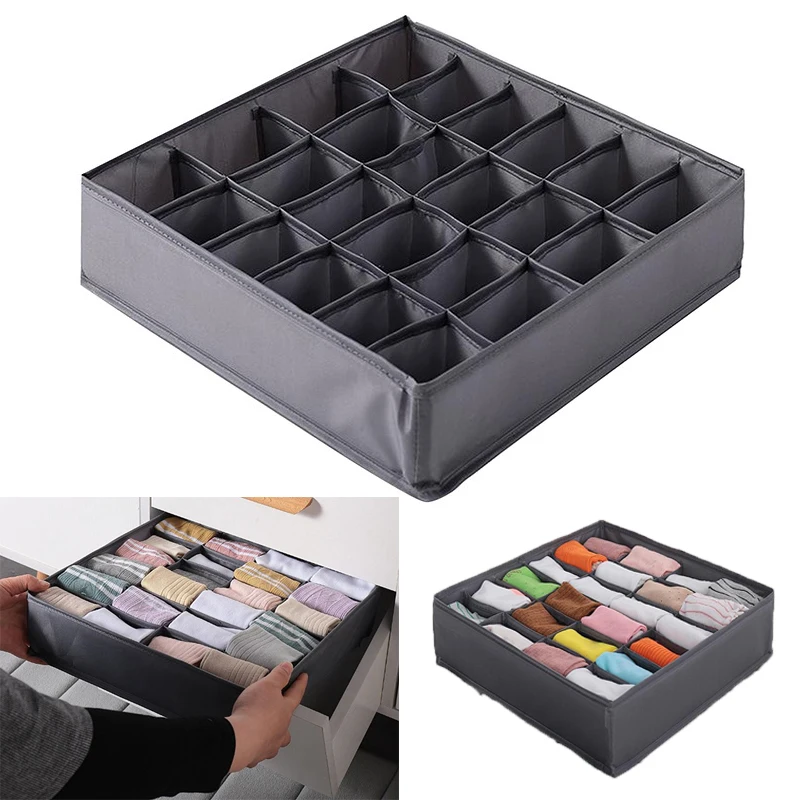 

New Home Foldable Closet Organizer For Underwear Cotton Underwear Storage Box Socks Bra And Panties Drawer Organizer Drawers