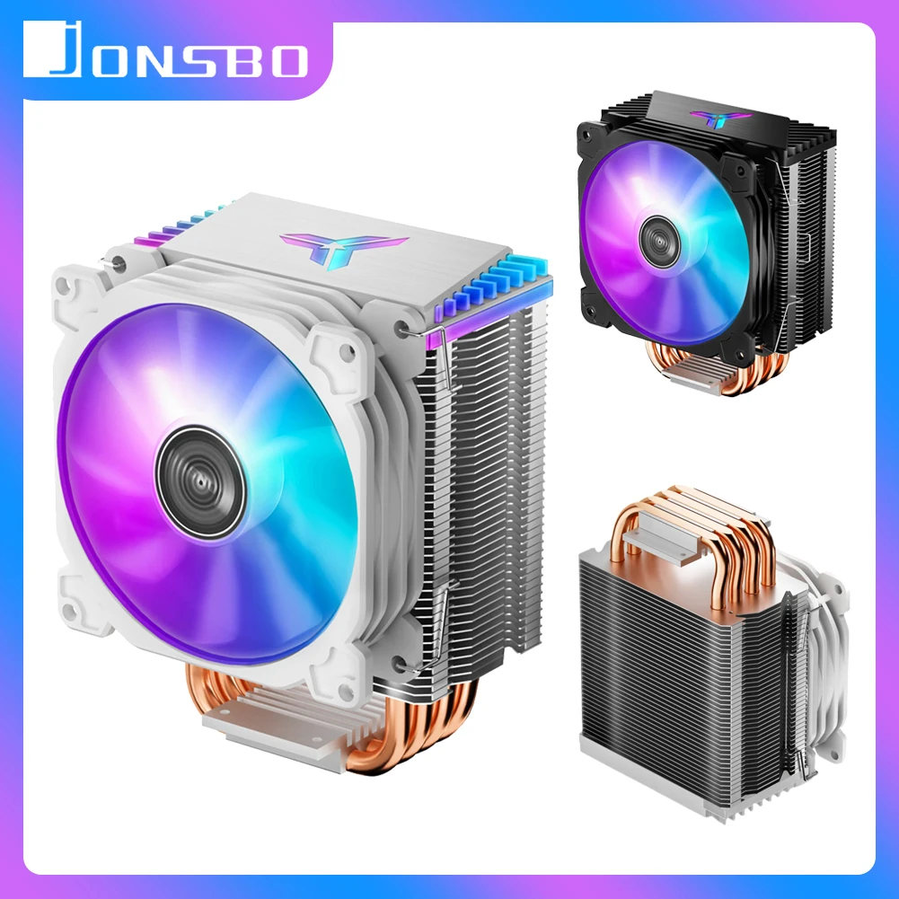 

JONSBO CR1400 CPU Cooler Fan 4 Heat-pipes 4 Pin PC Computer Case Cooling DC 12V PWM ARGB Radiator Heatsink for Intel/AMD